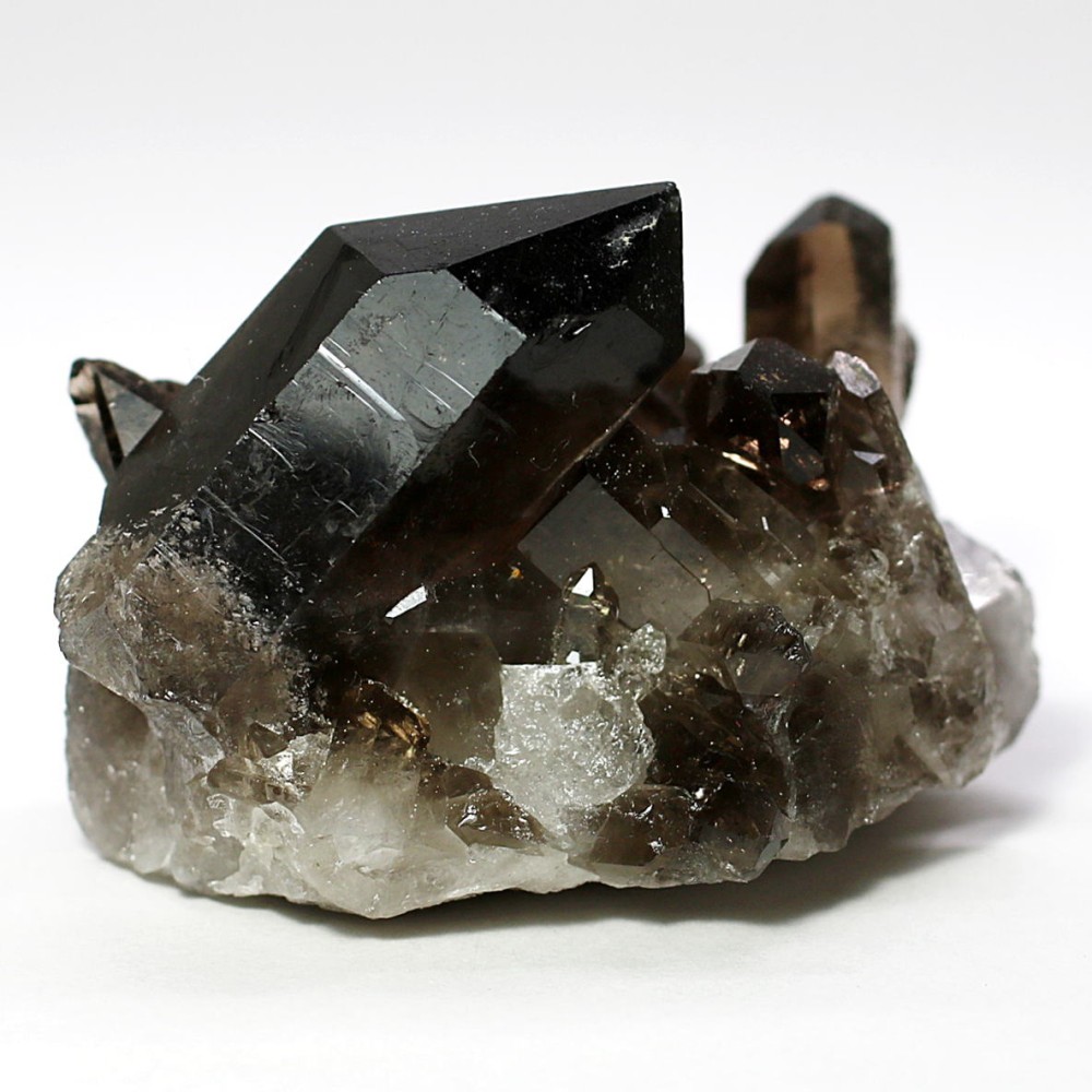 ブラジル産]ナチュラルスモーキークォーツクラスター（天然未処理原石