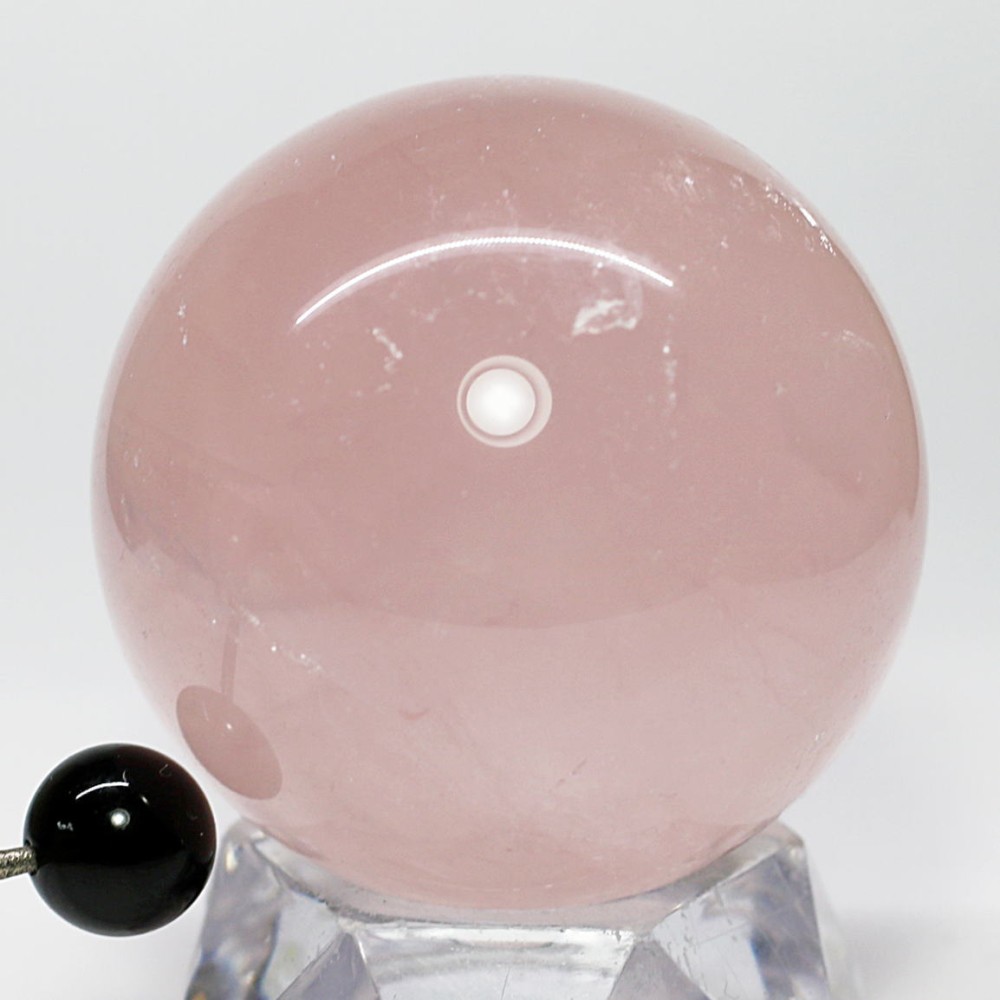 マダガスカル産]スターローズクォーツ丸玉/スフィア（直径45.7mm