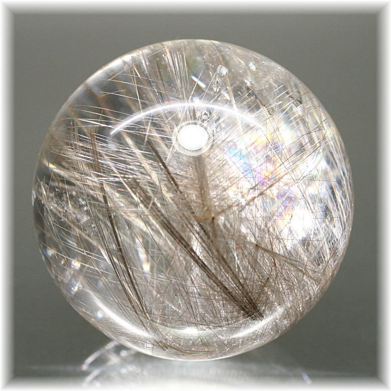 ブラジル産]シルバールチルクォーツ丸玉/スフィア - 埼玉県吉川市の