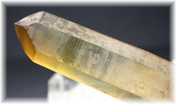 ザンビア産]天然シトリンナチュラルダブルポイント（天然原石） - 埼玉