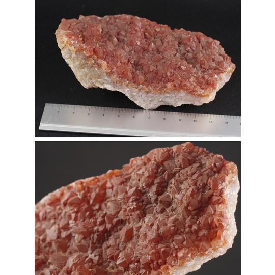 レッドクォーツクラスター 天然赤水晶304g 天然石販売 名取貴石