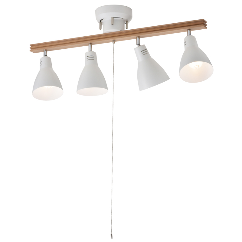 4灯シーリングライト LED電球付 ホワイト [品番]06-1461｜株式会社