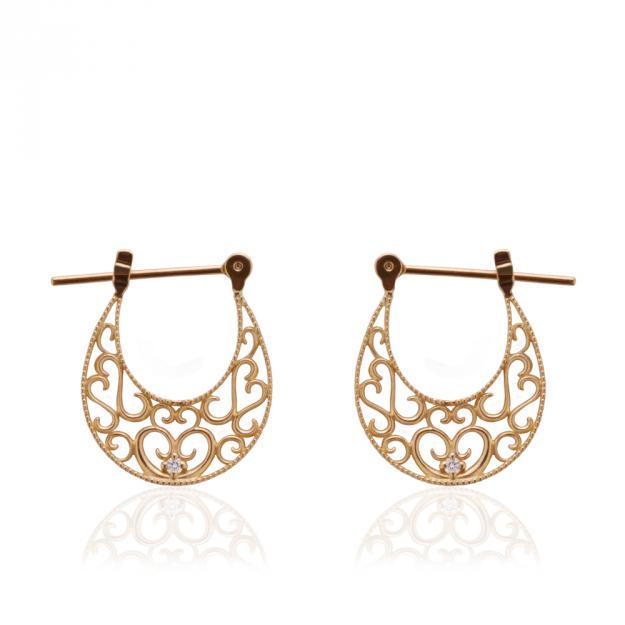 K18/Pt「カプリ」ピアス｜【オレフィーチェ】Orefice