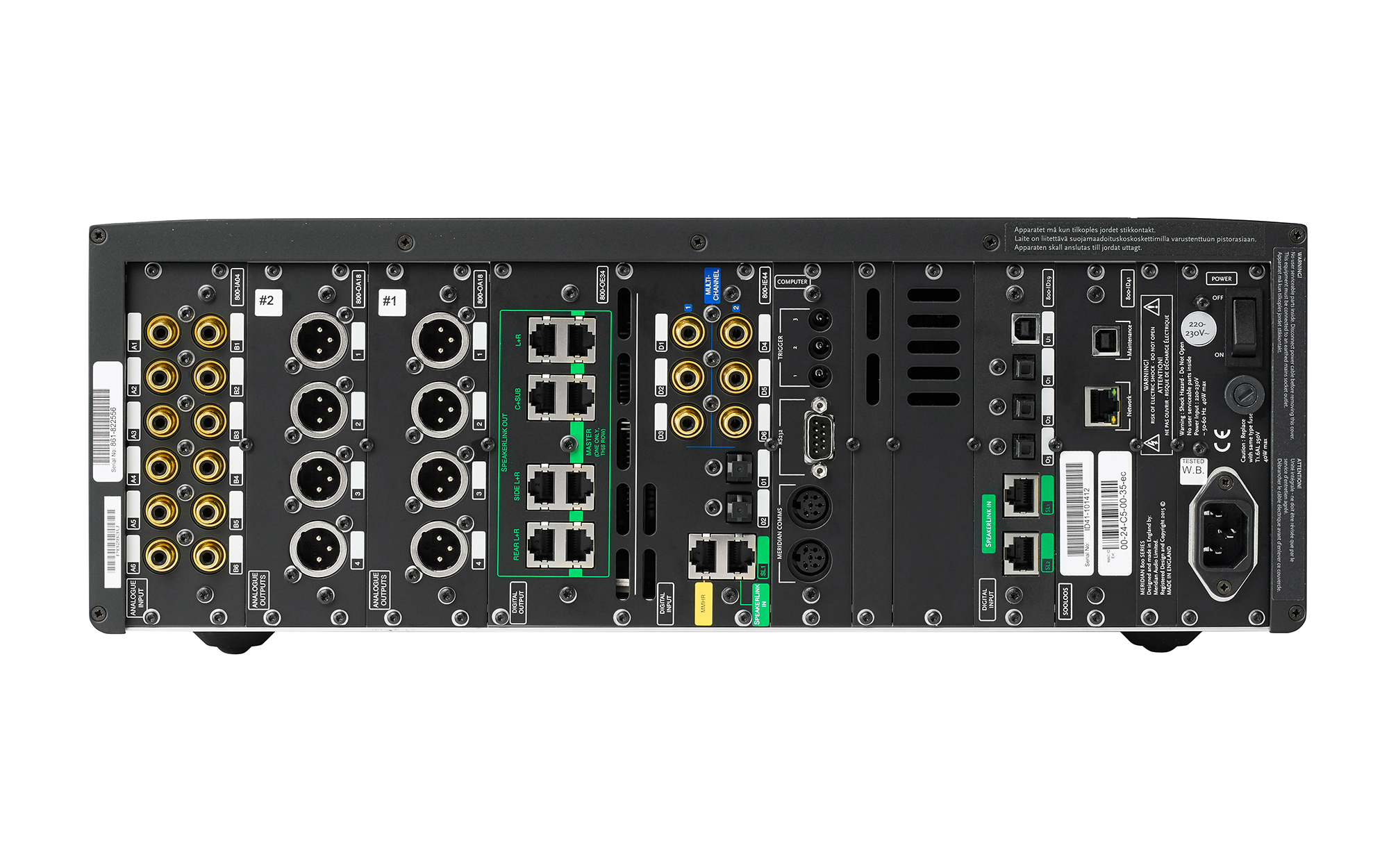 861v8 Reference Digital Surround Sound Controller | Meridian Audio