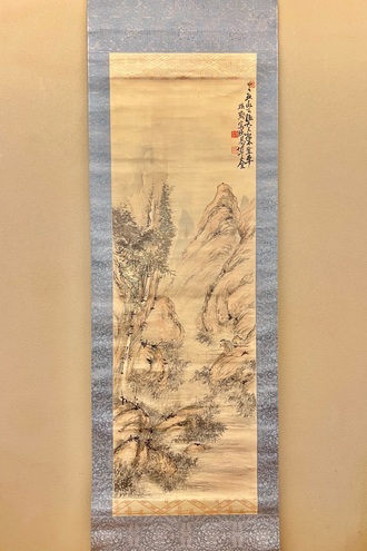 富岡鉄斎 噲々山人売酒図｜古美術・掛け軸の販売・買取・鑑定-松本松栄堂