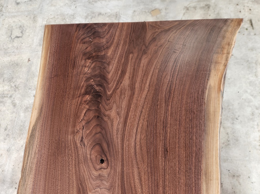 天然木 新潟工場 ブラックウォールナット材 一枚板 カウンター