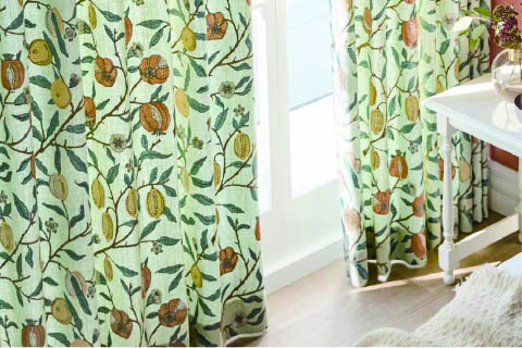 ウィリアムモリス ドレープカーテン 川島織物セルコン ｜松装(マツソウ)