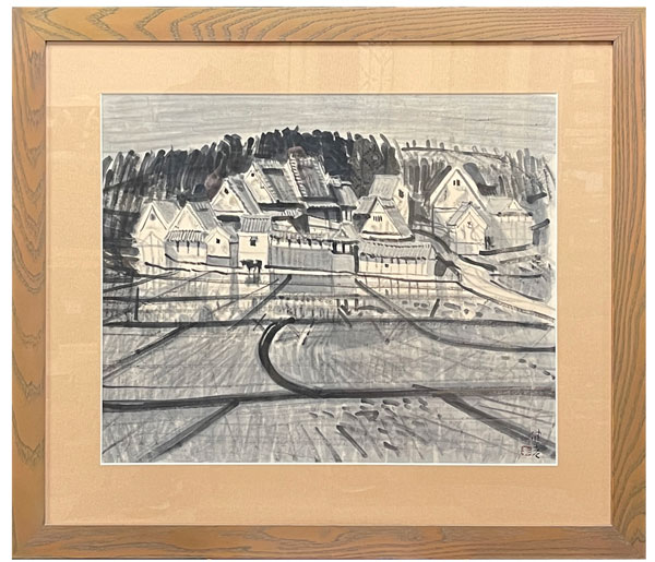 杉本健吉 大和風景/掛け軸(Hanging scrolls) 絵画の買取 販売 鑑定