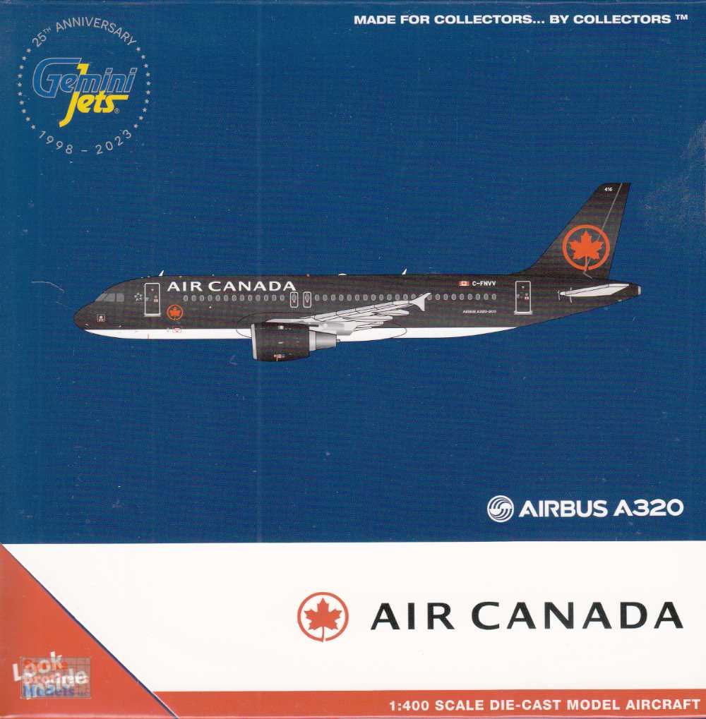GEMGJ2255 1:400 Gemini Jets Air Canada Jetz Airbus A320 #C-FNVV