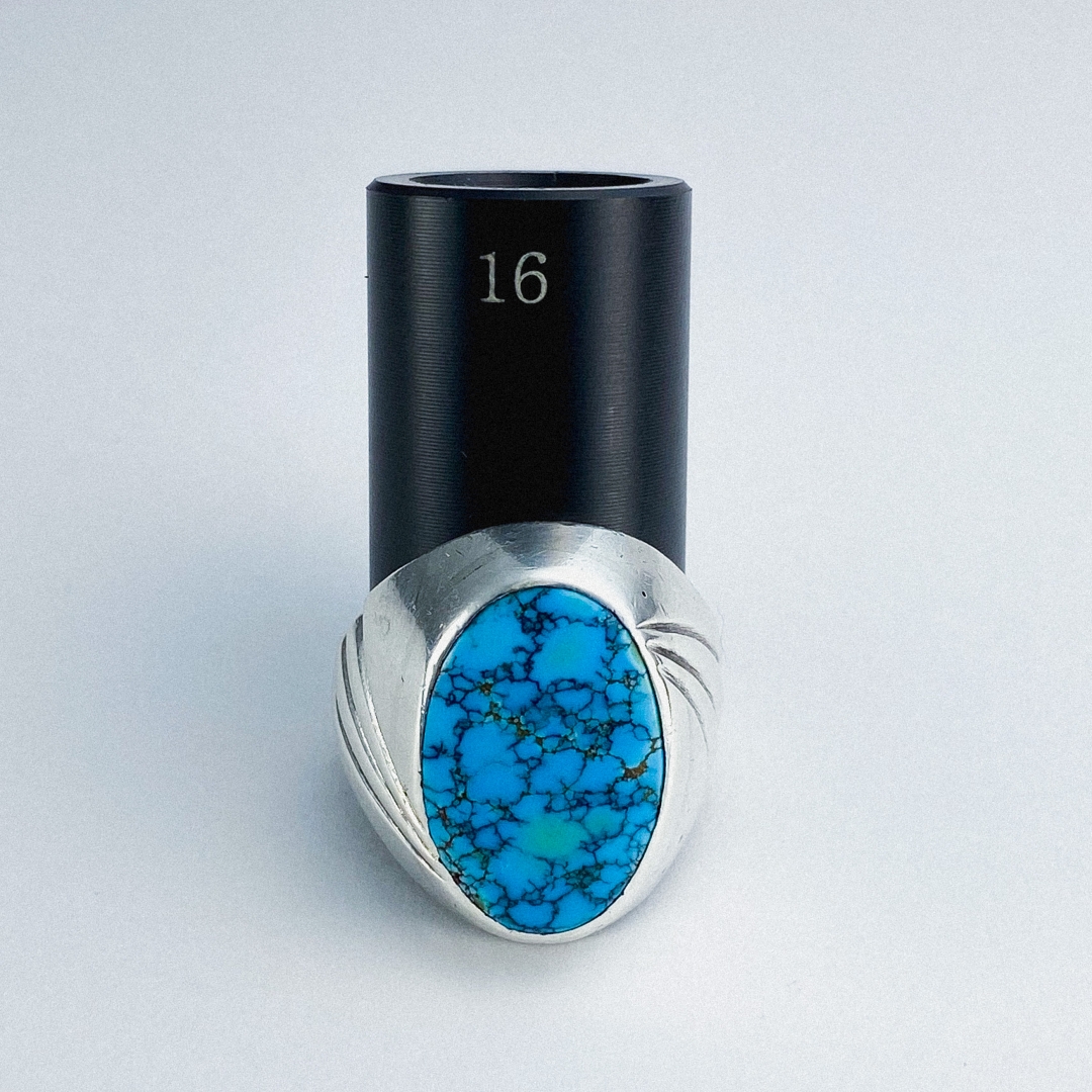 Number Eight Turquoise Ring 412 | ターコイズ・メンズシルバー