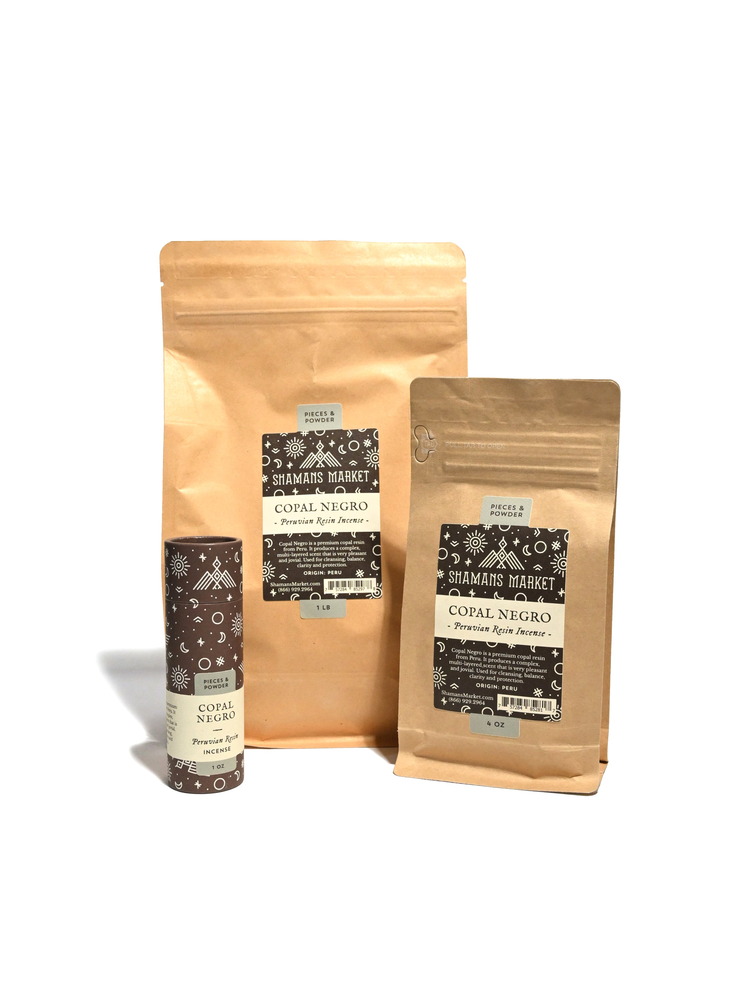 Copal Resin Incense - Peruvian Negro Black | i13-1 oz | Shamans Market