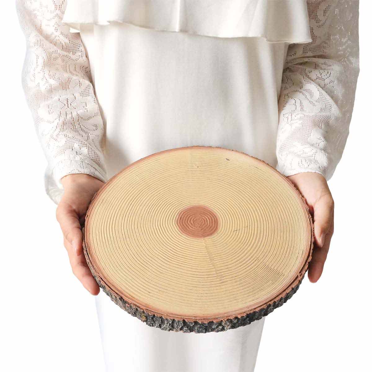 切り株オブジェ 直径18×高さ2.5cm