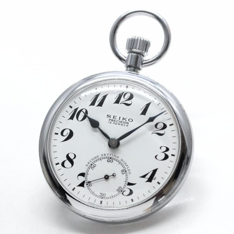 昭和44年の19セイコー鉄道時計/15石/秒針止め機能/絶版時計/19seiko