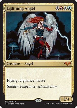 MTG その他 【V15】※Foil※《稲妻の天使/Lightning Angel》【M】
