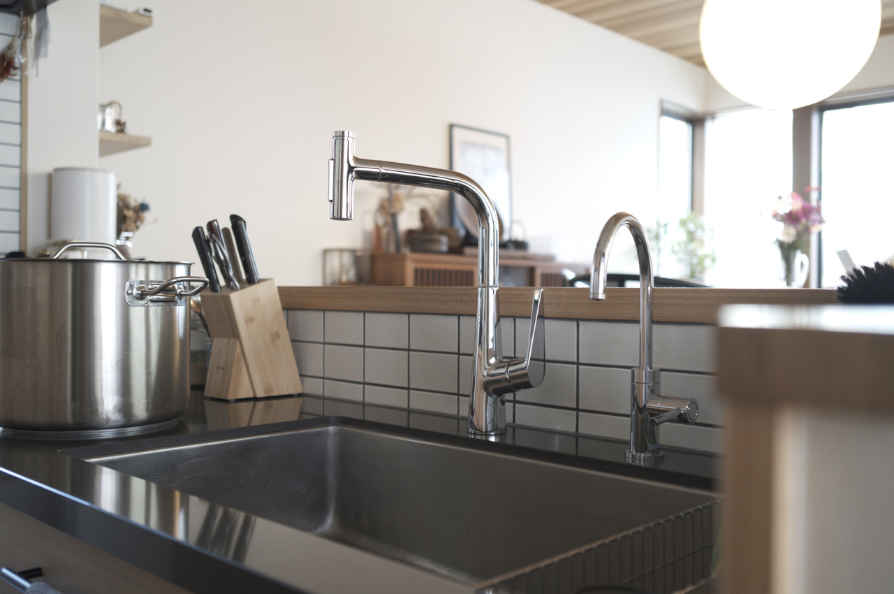 浄水器付き専用単水栓 グースネック クローム | KB-PT002-11W-G270