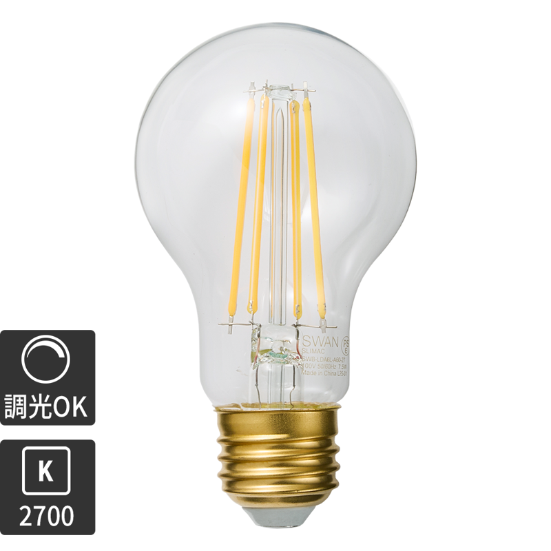 フロストLED電球 φ60(E26)35W相当 スノー 2200K電球色 | LT-BB008-03