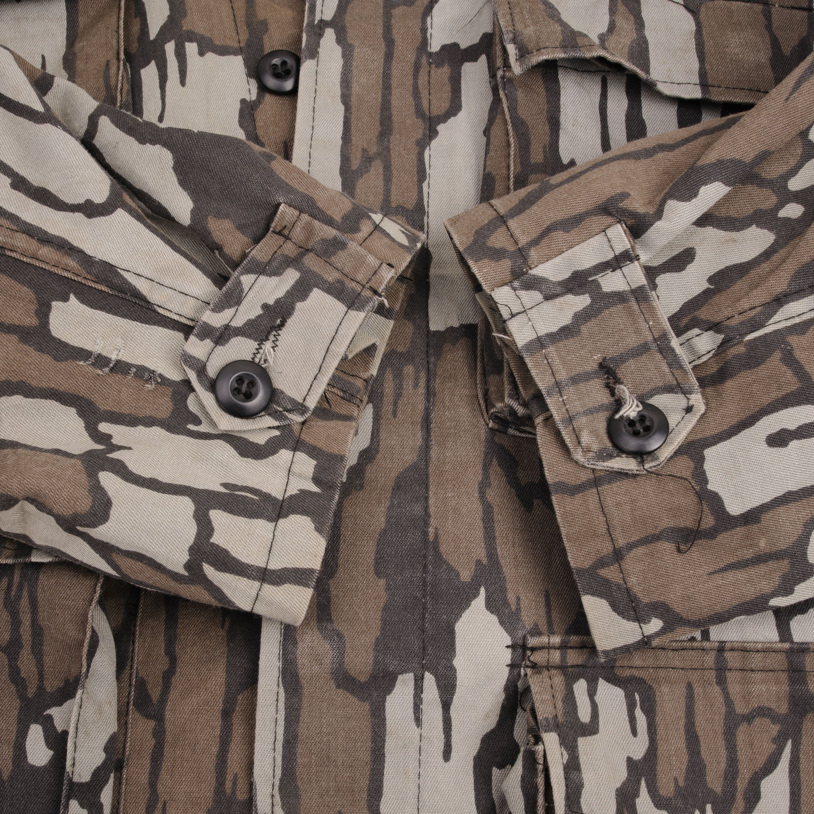 VINTAGE US ARMY TREBARK CAMO COMBAT JACKET 1990S SIZE MEDIUM