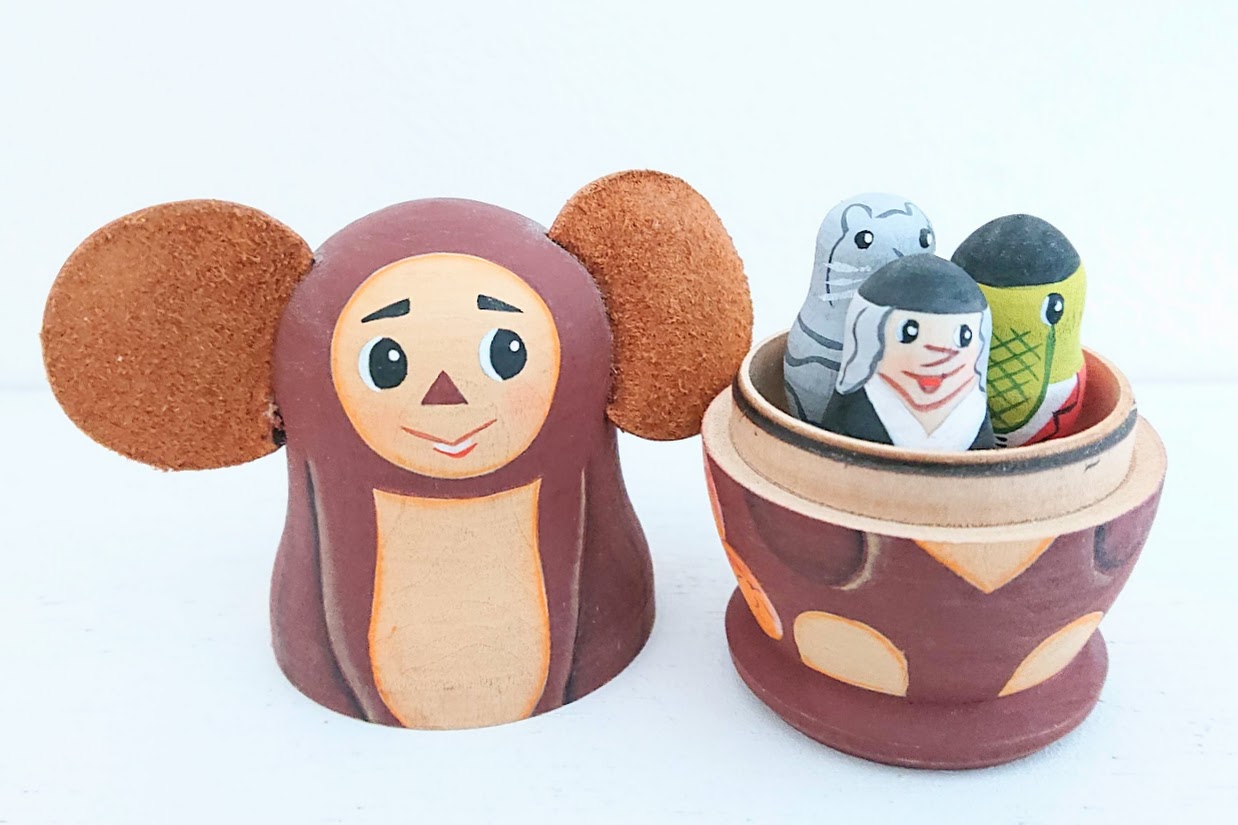 ニキーチン工房 チェブラーシカ・マトリョーシカ /チェブ・ゲーナ