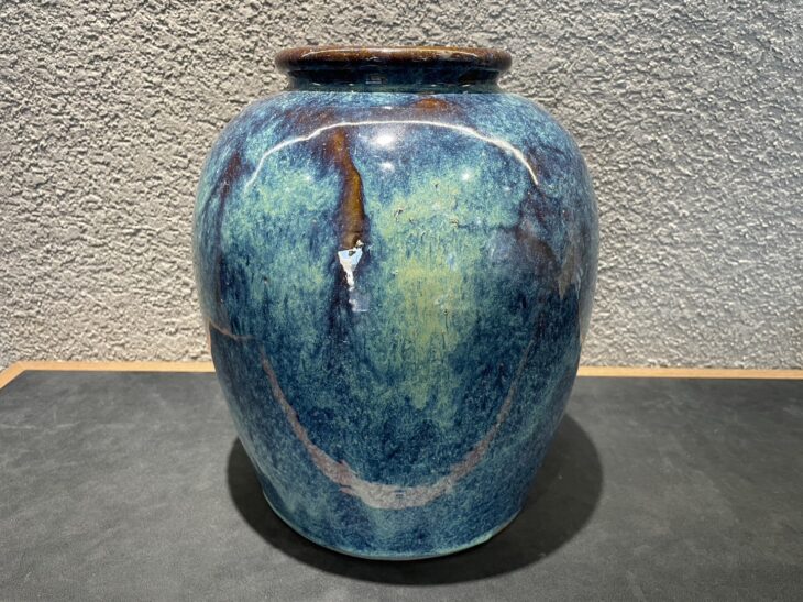 海鼠釉 壺 ｜骨董品買取 緑和堂