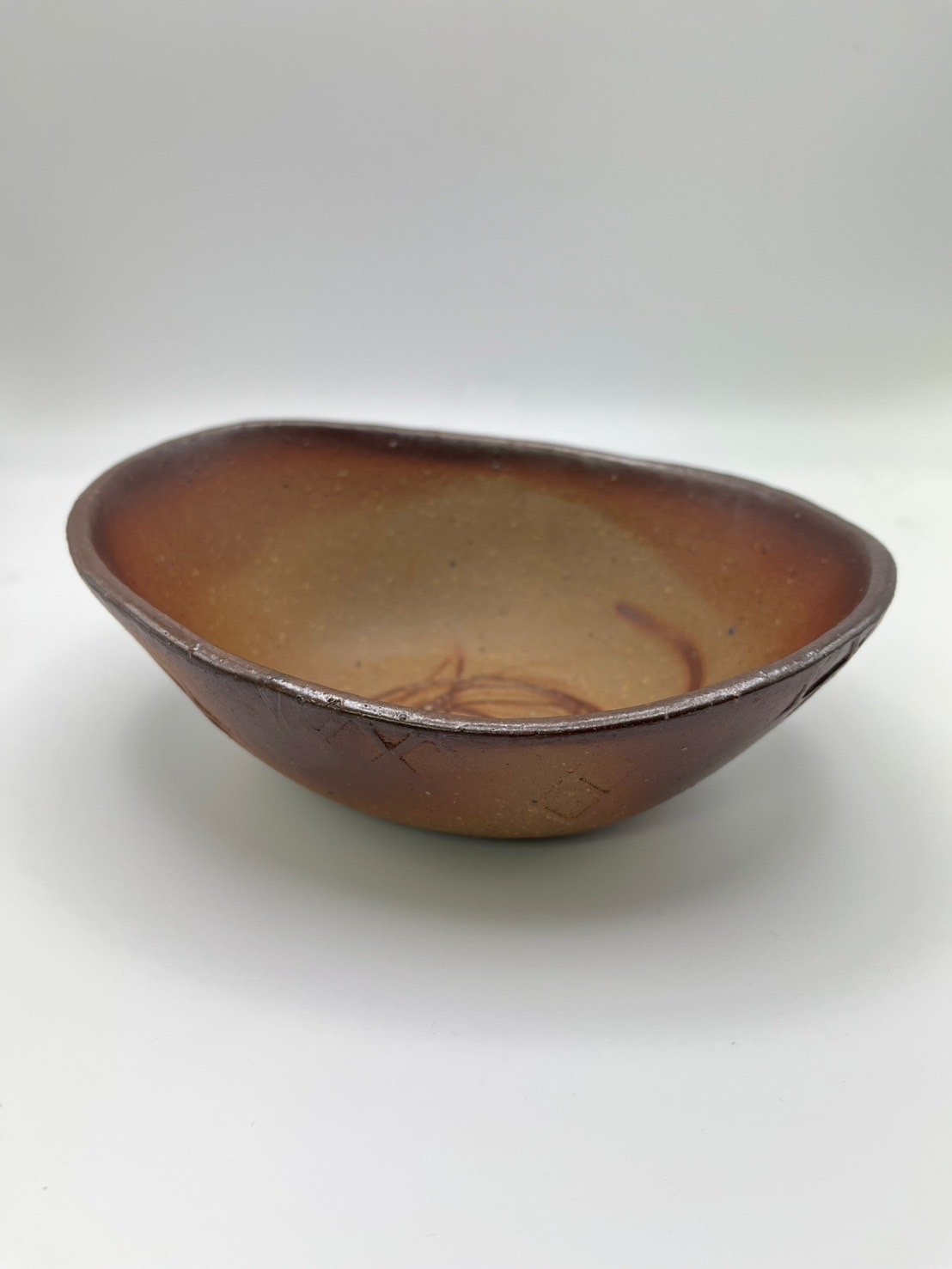 村井八重美作 備前焼 楕円鉢 備前焼陶吉は人間国宝作品から現代作品