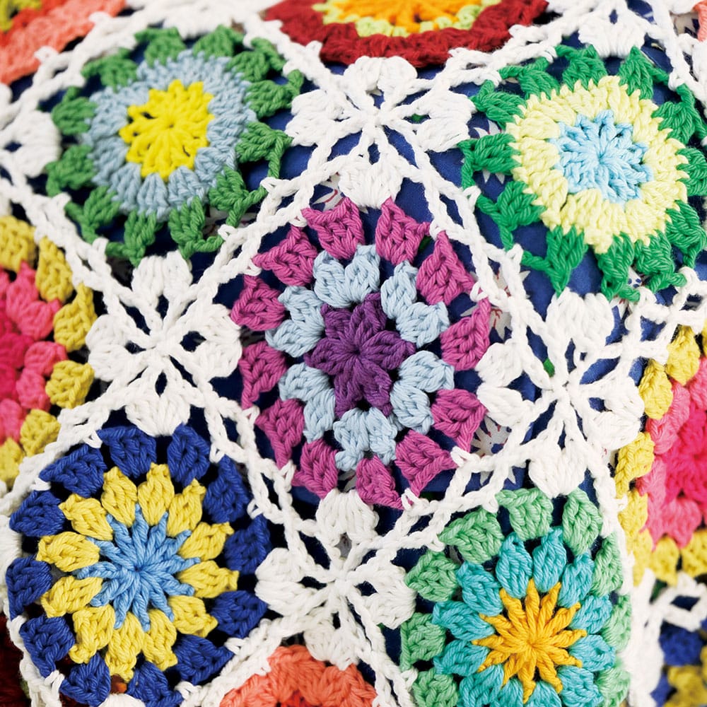 レシピ〉カラフルモチーフのブランケット: レシピ｜手づくりタウン by