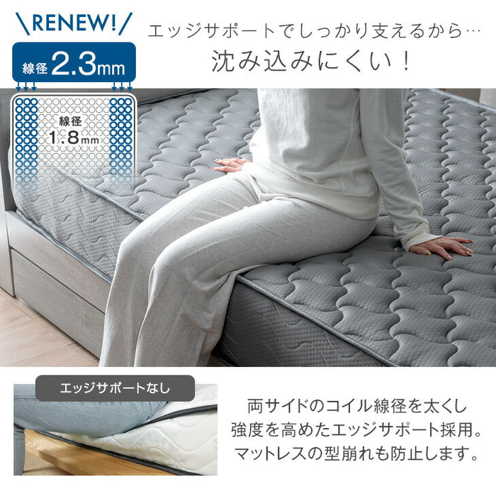 シングル］トリプルエッジサポート ポケットコイルマットレス 厚み22cm