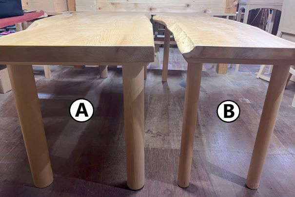 青森ひば、テーブル、一枚板テーブル、