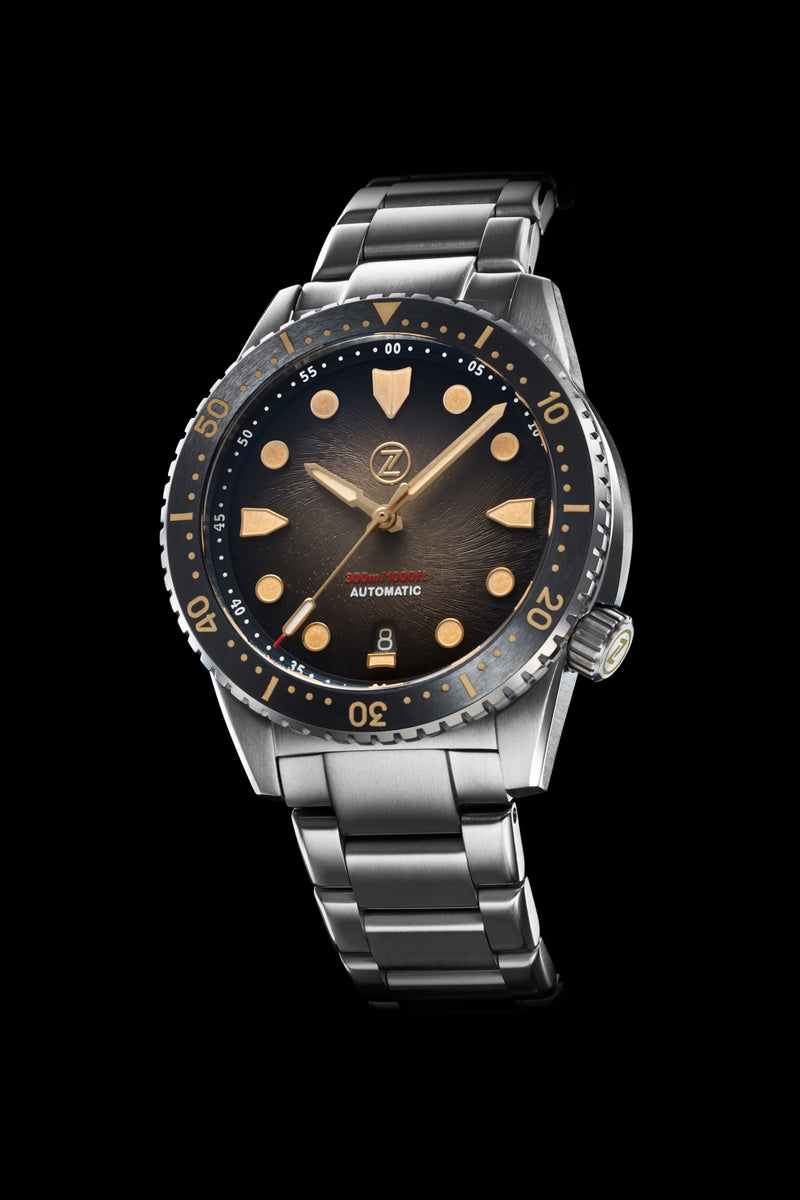 Mako V3 300m Ti 'Vintage Black' – Zelos Watches