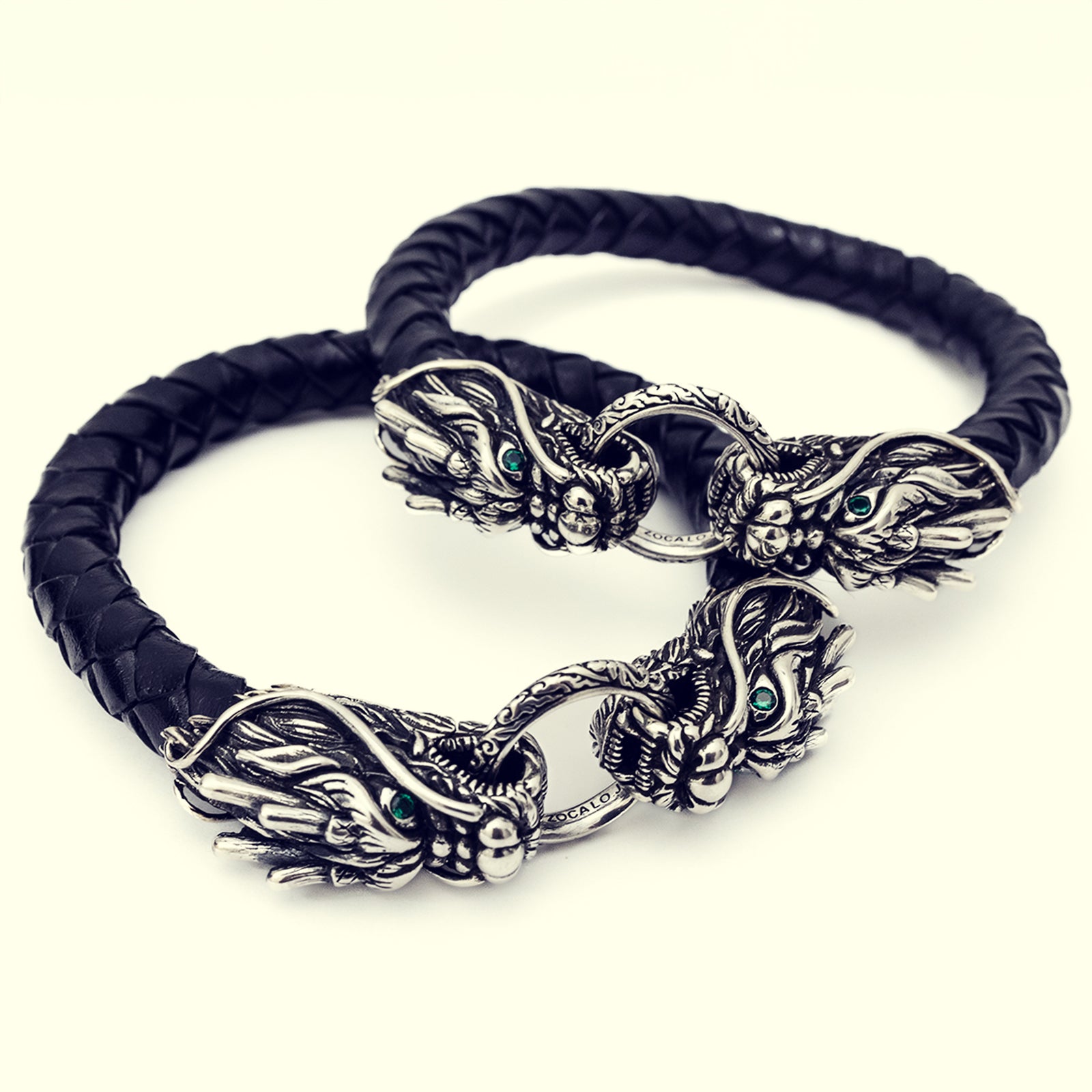 DragonBraidedLeatherBracelet7Y