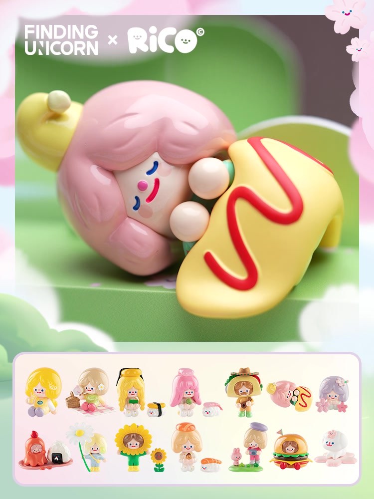 Finding Unicorn RiCO Happy Picnic Together Series Blind Box Spring