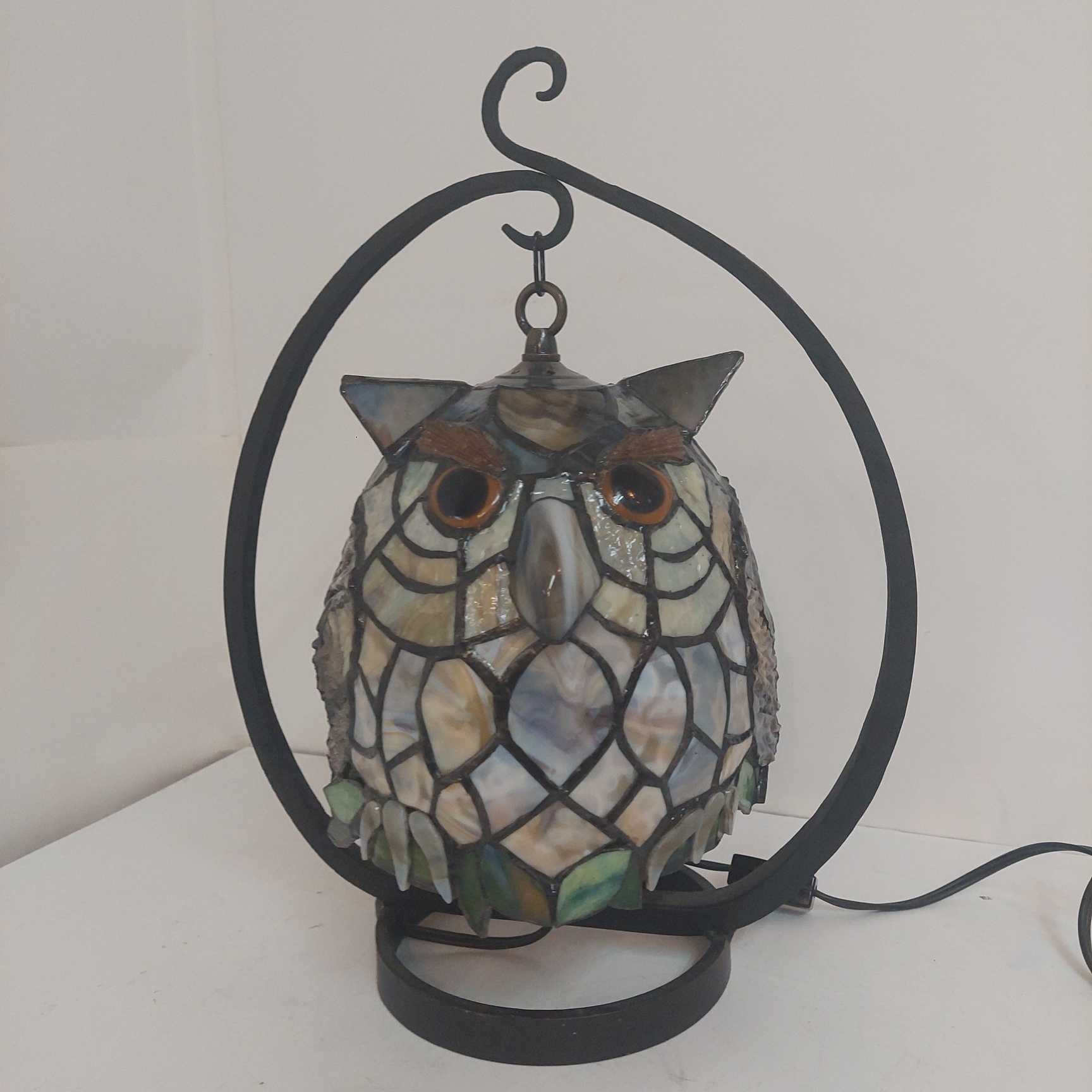 ステンドグラス ふくろうランプ | アーティストショップA&MO2