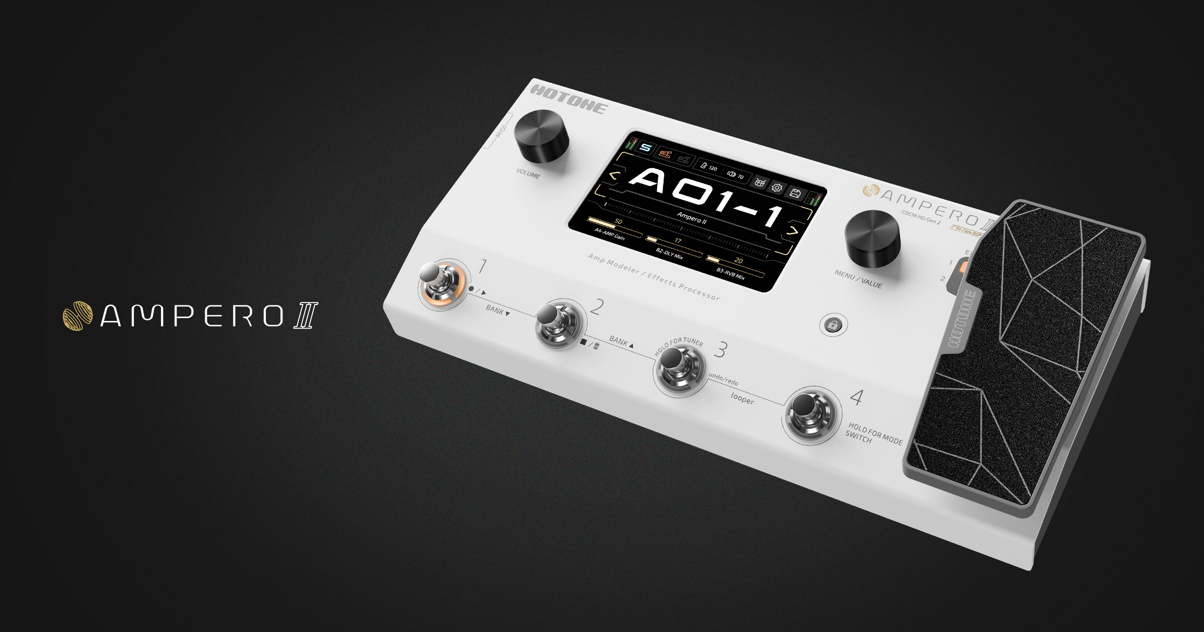 HOTONE | AMPERO Ⅱ | マルチ・エフェクター | 製品情報