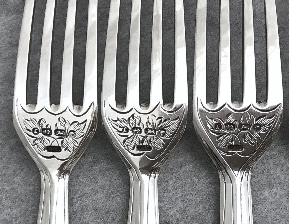 Sold 純銀白蝶貝フォーク6本セット | アリスアンティークス オンライン