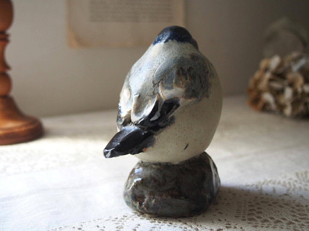 北欧ヴィンテージ Gunnar Hansson 陶器の鳥の置物 /フィギュア