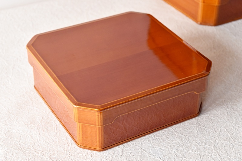 天然木製漆塗 春慶塗 大徳寺弁当箱 5客セット - 生活骨董と古布の