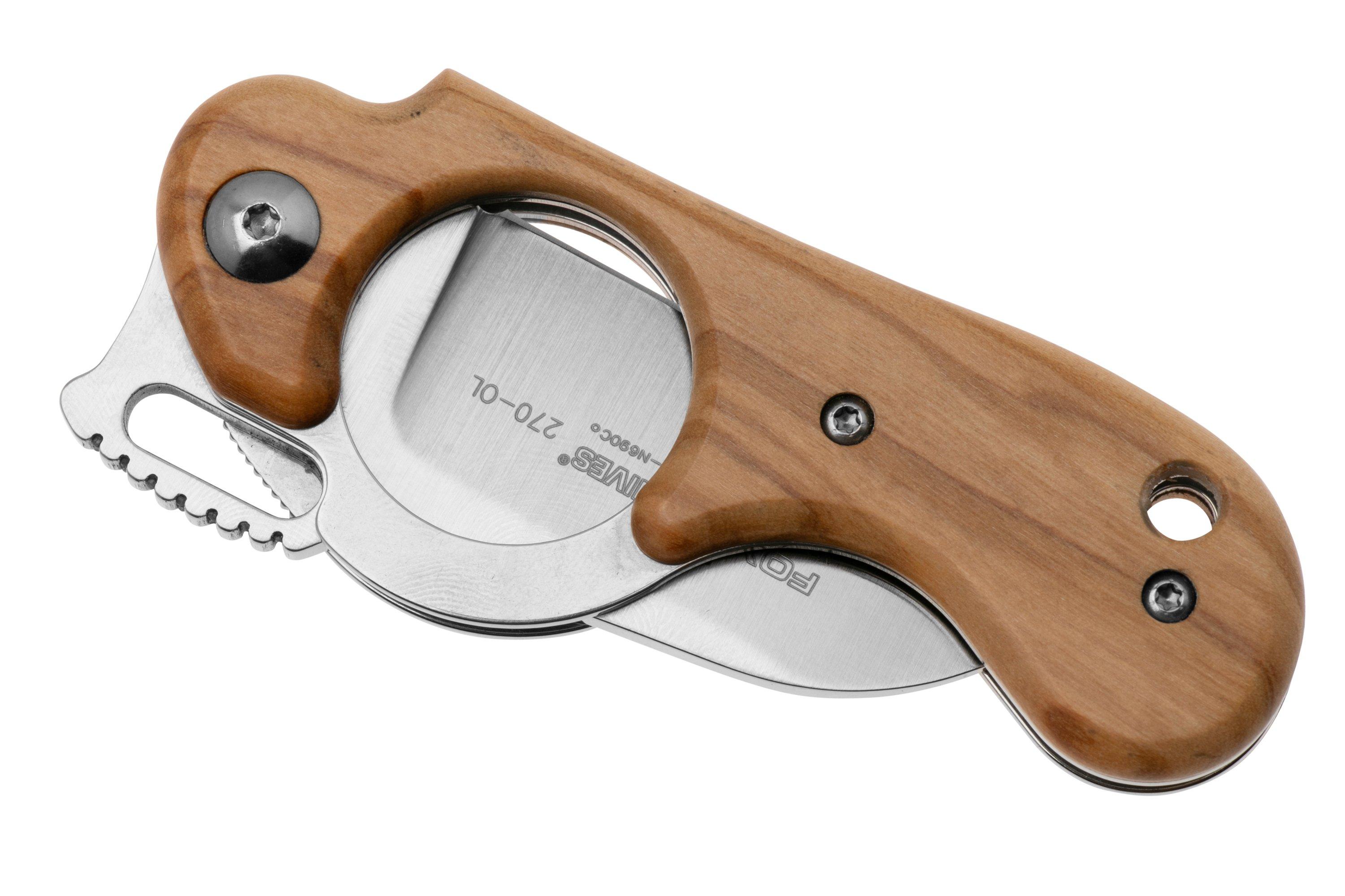 FOX Knives Elite FX-270-OL, Olive Wood pocket knife, Alain Descy