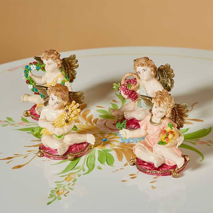 エンジェル 天使 オブジェ 置物4点セット| 輸入家具・イタリア家具