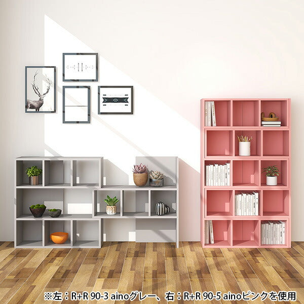 ディスプレイラック オフィス収納｜R+R-DX 60-4 木目｜0000a38441