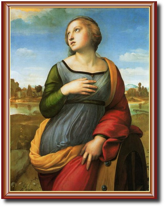 アレクサンドリアの聖カタリナ ラファエロ 西洋絵画美術館