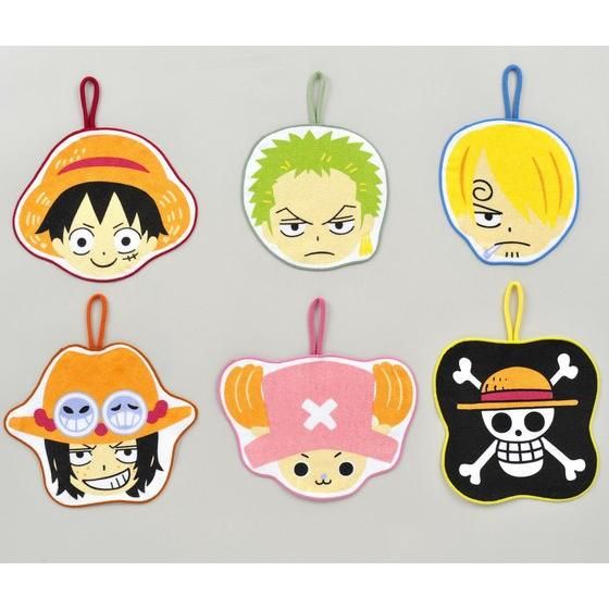 ワンピース ループ付顔型ミニタオル | ONE PIECE（ワンピース