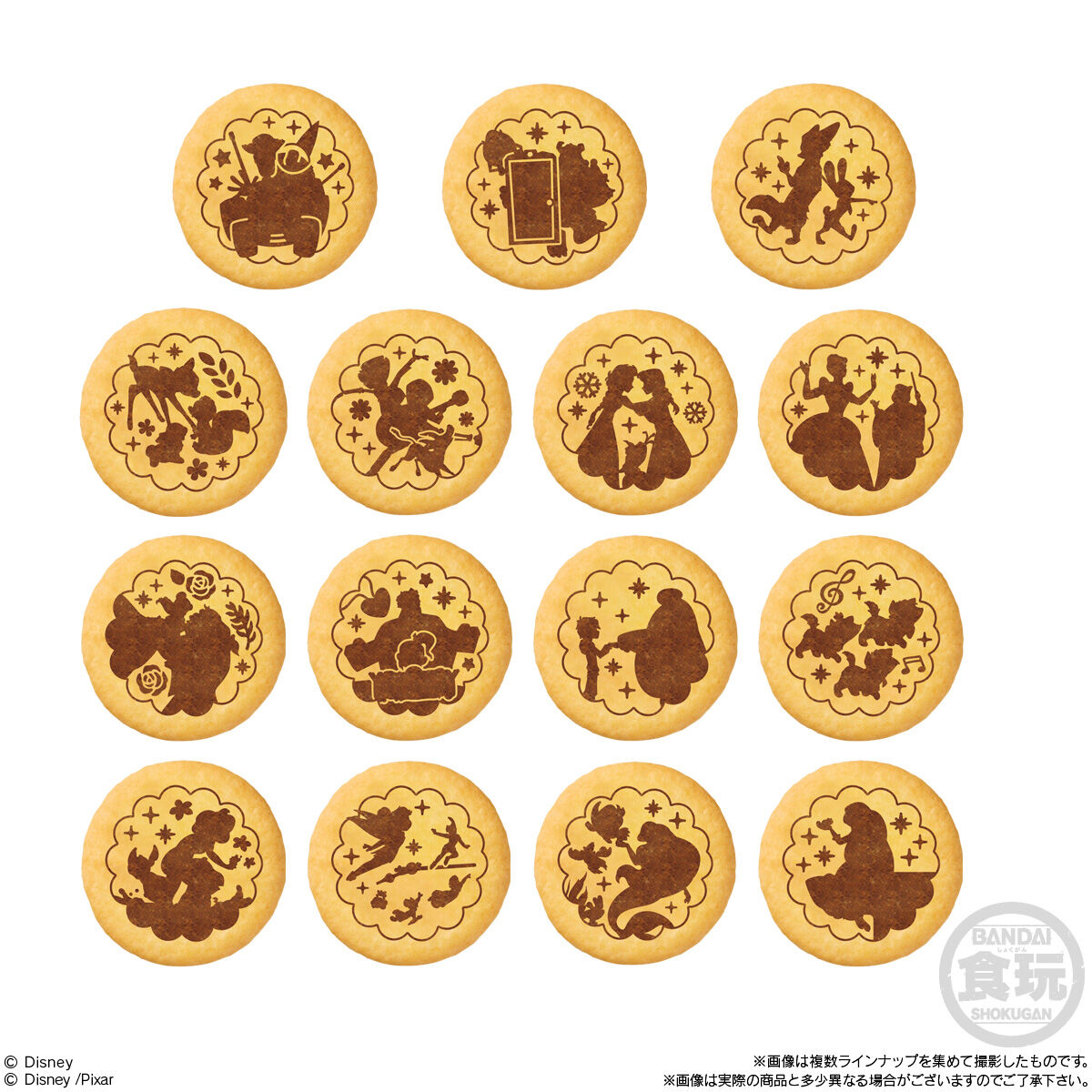 Disney Characters 刺繍缶バッジビスケット2(12個入)【再販：2026年7月