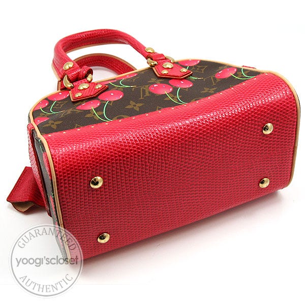 Louis Vuitton Limited Edition Cerises Lizard Neo Deauville Bag