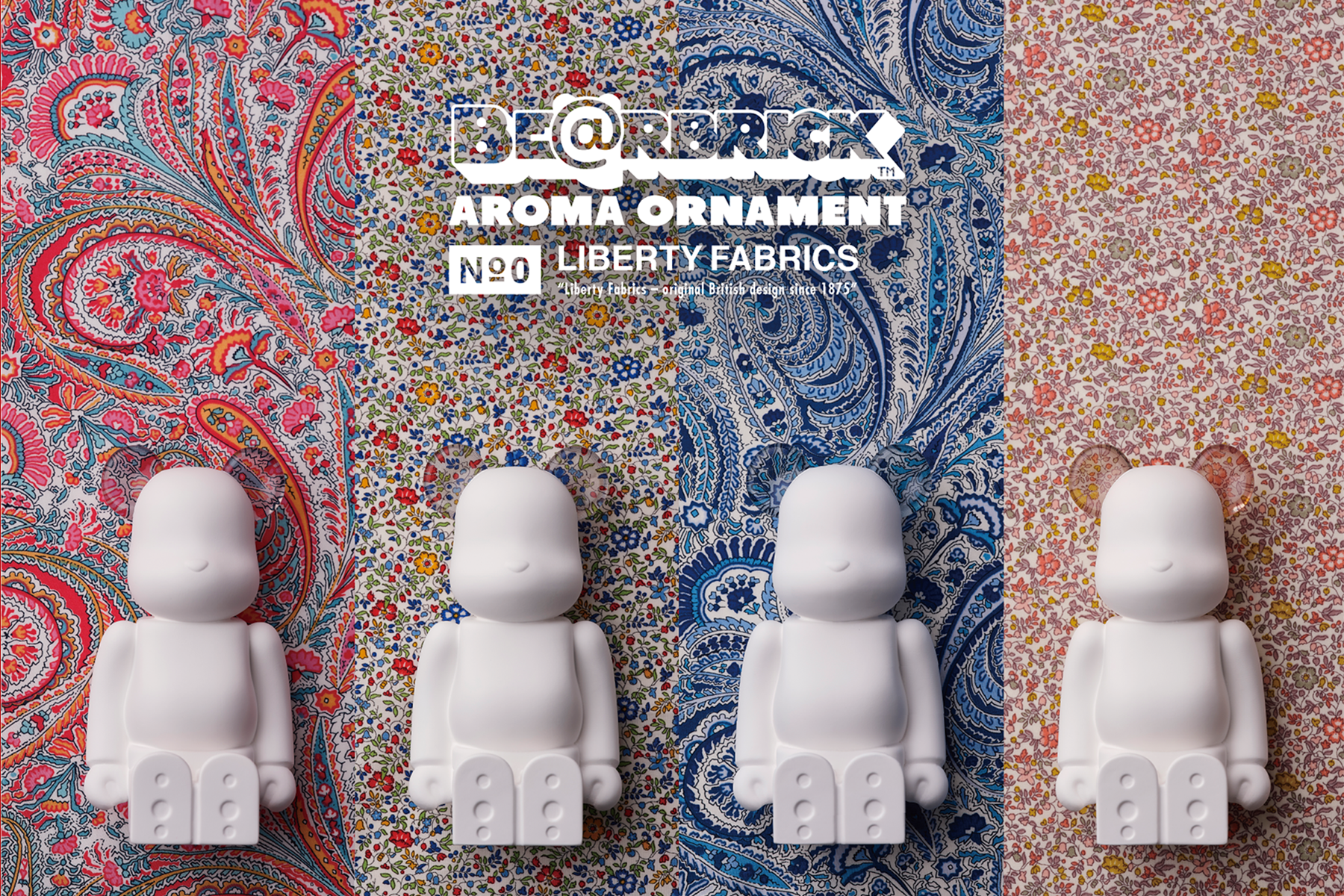 BE@RBRICK AROMA ORNAMENT No.0 LIBERTY FABRICS / Abbey Road BLUE
