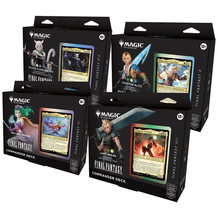 Magic: The Gathering - Final Fantasy Commander Deck (Set of 4