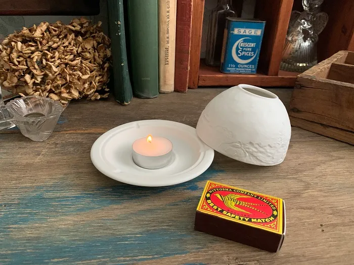 SOLDOUT-フランス Limoges リモージュ 白磁器 ティーライト