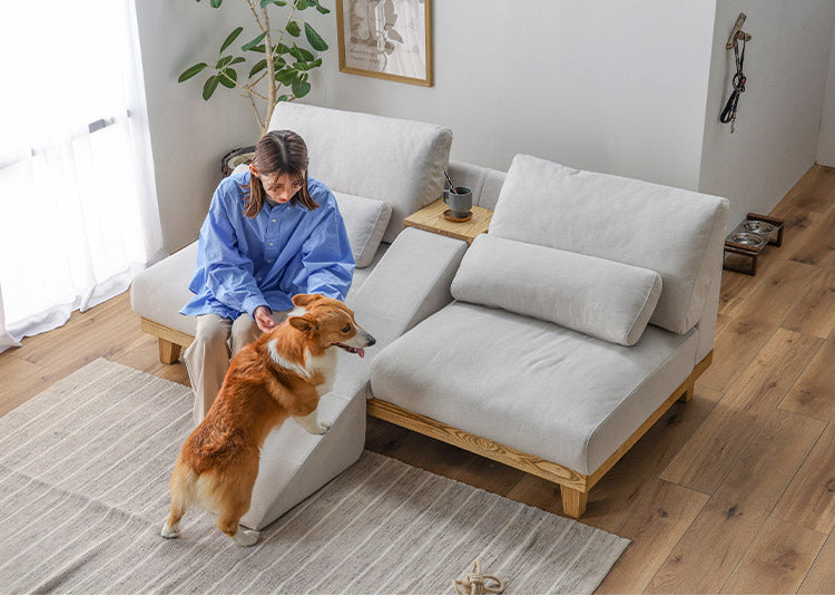 ソファ 3人掛け 幅184cm ペット対応 ソファ カバーリング ホワイト