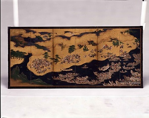 大原呑舟画 藤原東垓賛 曲水宴図 文化遺産オンライン