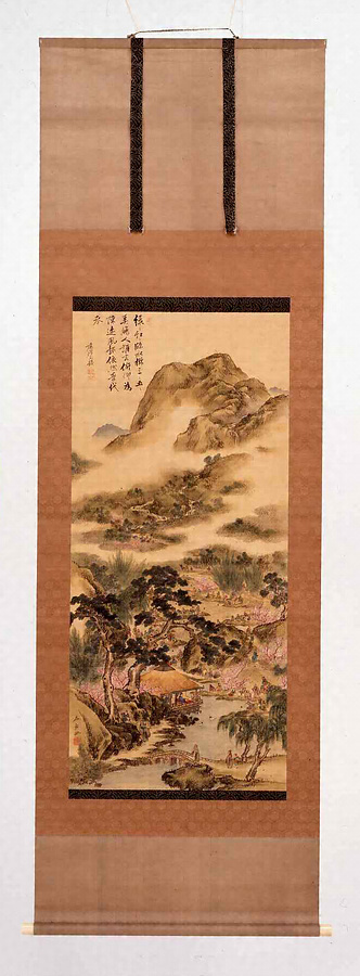 大原呑舟画 藤原東垓賛 曲水宴図 文化遺産オンライン