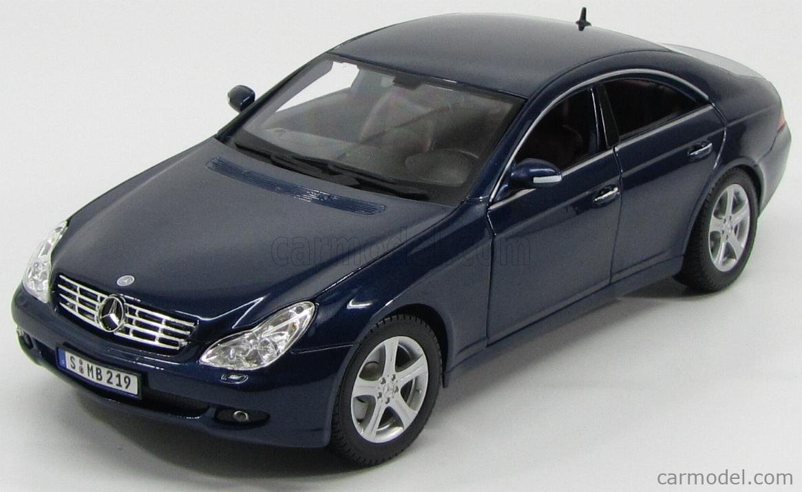 MAISTO 36696BL Scale 1/18 | MERCEDES BENZ CLS-CLASS 2004 BLUE MET