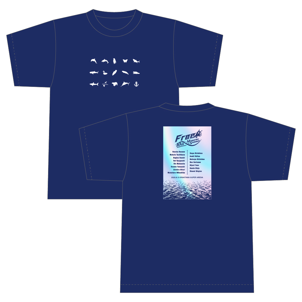 Tシャツ(Free! 10th Anniversary ‐Memories of Summer‐) | きゃにめ